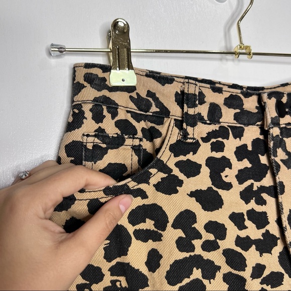 Revolve SUPERDOWN Leopard Print Denim set - Picture 13 of 16